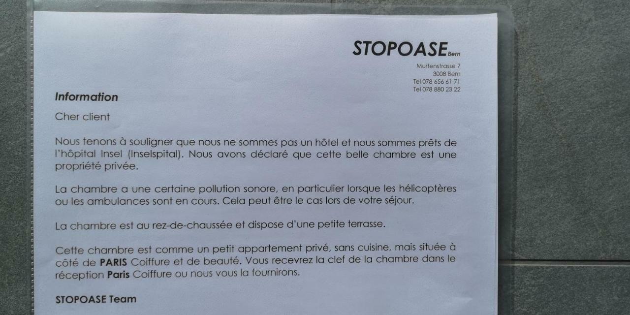 Stopoase Berna Esterno foto